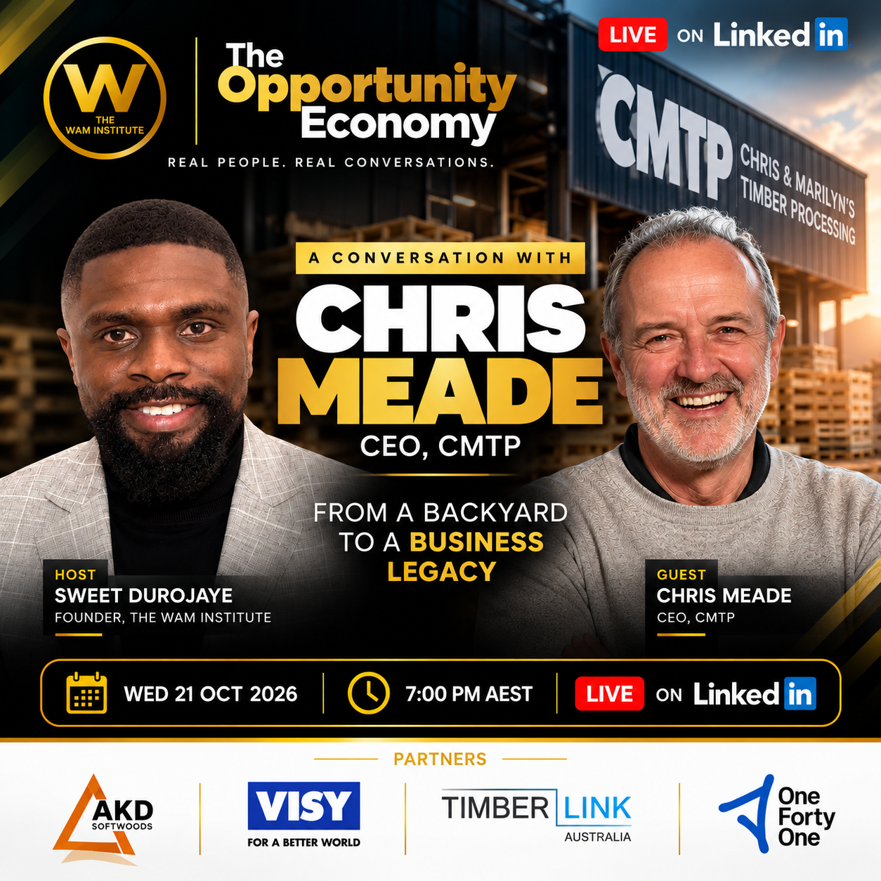 From a Backyard to a Business Legacy conversation with Chris Meade